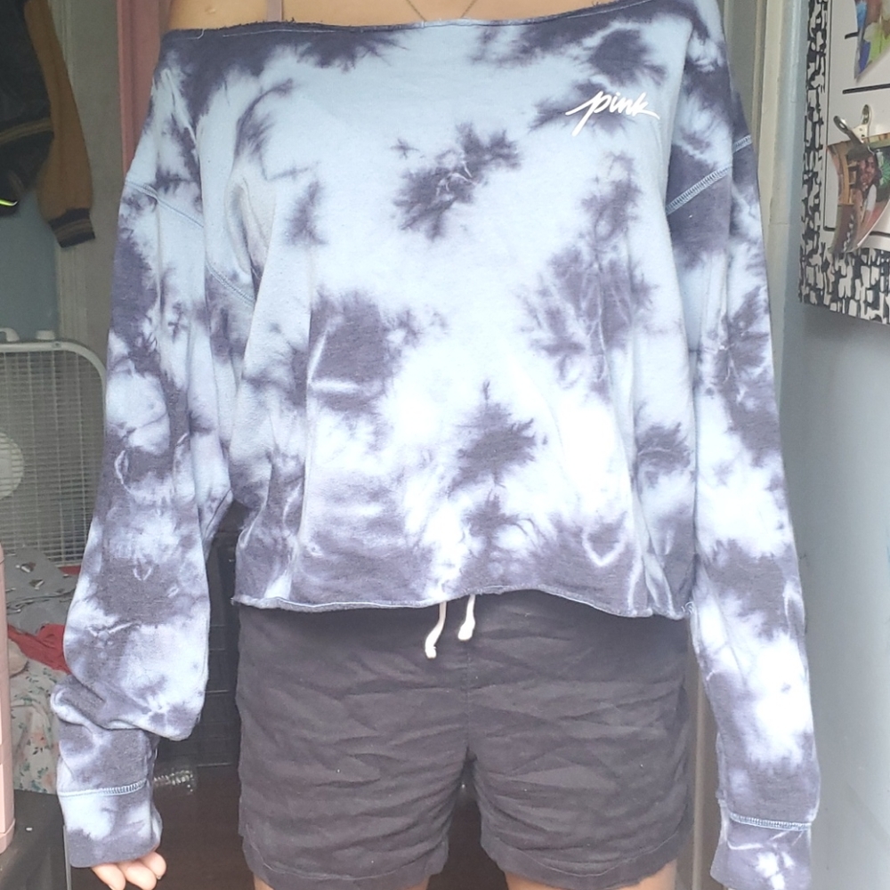 Pink Brand Tie Dyed Long Sleeve